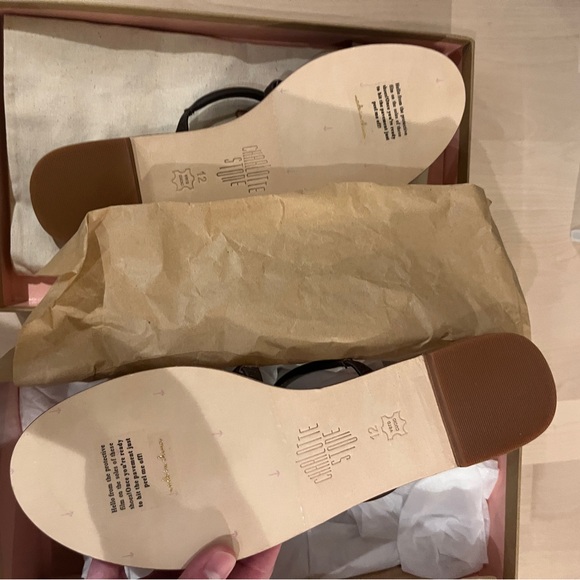 Charlotte Stone “Bruna” Sandals in Dark Brown “Cosmos” Color, Size 12 - Picture 6 of 9